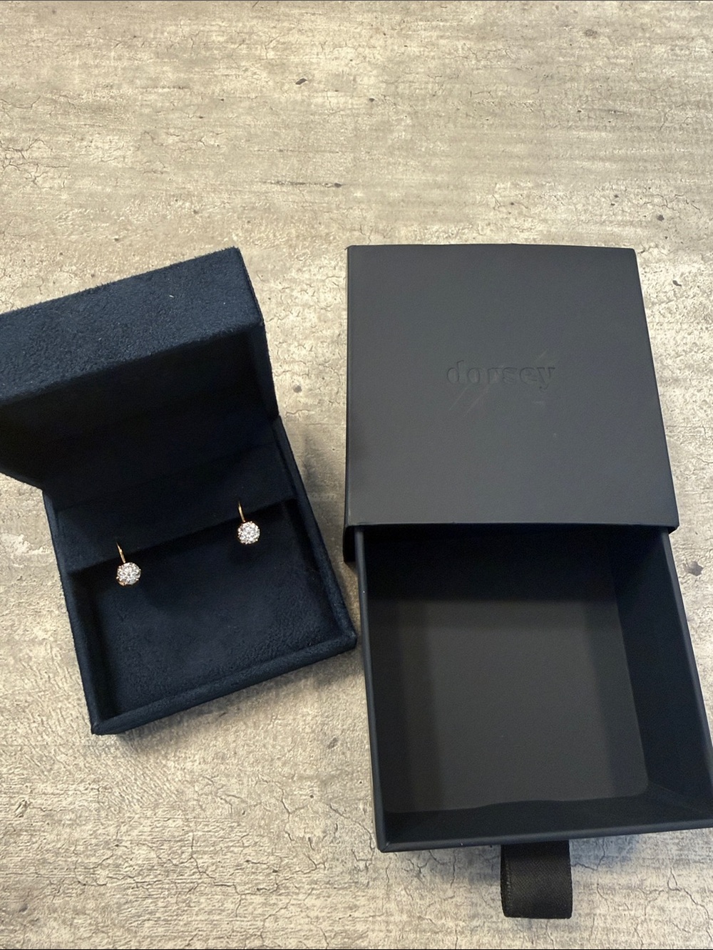 DORSEY Cecilia 18k moissanite earrings